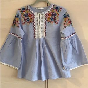 Zara Embroidered Tunic